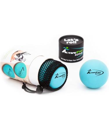 ActiveProZone Therapy Massage Balls Set - Instant Muscle Pain Relief for Myofascial Release & Deep Tissue Pressure - 2 Extra Firm Balls for Trigger Point Treatments - Size 2.75in - Buy Online on GoSupps.com