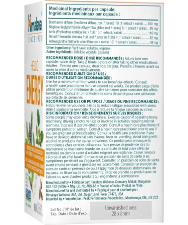 Himalaya Hello Energy with Ashwagandha Reduces Fatigue Associated with Stress 60 Vegetarian Capsules 1 Month Supply - Buy Online on GoSupps.com