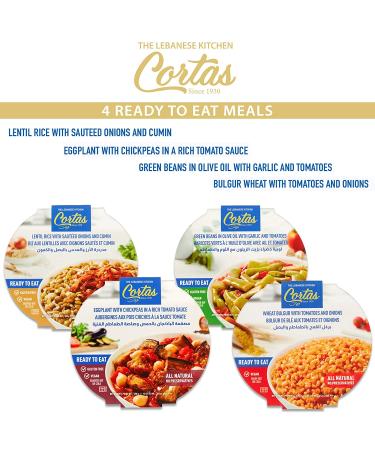 Cortas Plant Based Ready to Eat Meals (4 Pack) - Vegan, Gluten Free, All Natural - Variety Combo - Buy Online on GoSupps.com