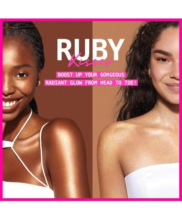 Ruby Kisses Radiant Drops - Champagne Shimmer Liquid Highlighter for Natural Glow | 0.39 Fl Oz | Buy Internationally - Buy Online on GoSupps.com
