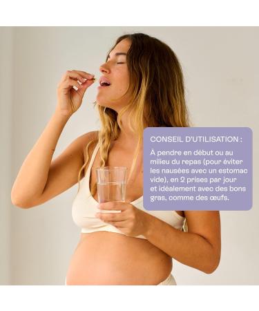 Baby Bump Multivitamins Pregnancy with DHA Choline and Vitamin B9 Active Quatrefolic 15 Bioactive Active Ingredients for Mom and Baby Health Recyclable Pot Made in France Jolly Mama - Buy Online on GoSupps.com
