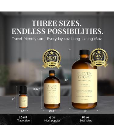 Eleven Drops Bougie 540 Diffuser Oil Premium Fragrance Oil with Radiant Amber & Jasmine Notes Elegant Aroma for Cold Air Diffusers Home Office Candle Making Pet Friendly 10ml Glass Bottle - Buy Online on GoSupps.com