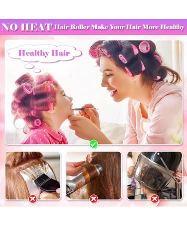 Cludoo Jumbo Hair Curlers Rollers 28 Pcs Set - Self Grip Rollers for Long, Medium, Short Hair - Salon Quality Hair Dressing DIY Kit - Buy Online on GoSupps.com