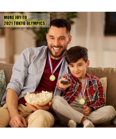 Gold Silver Bronze Olympic Style Winner Medals with Neck Ribbon for Competitions - Set of 30 - Buy Online on GoSupps.com