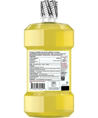Listerine Original Antiseptic Mouthwash - Fight Bad Breath, Plaque & Gingivitis 1L - Buy Online on GoSupps.com