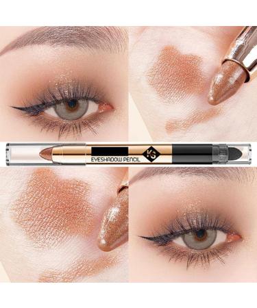 2 Pcs Shadow Pencil Pen Waterproof Long Lasting Eyeshadow Stick for Women Girls 2 in 1 | Waterproof Eyeshadow Stick Easily Freshen Up Makeup Keep You Beautiful All The Time Milk Tea Brown Fovolat 2 Pcs 03#milk Tea Brown - Buy Online on GoSupps.com