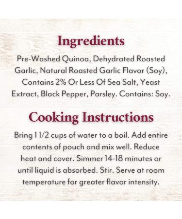 Roland Foods Roasted Garlic Quinoa - Gluten Free, 5.46 oz (Pack of 6) - Specialty Imported Food - Buy Online on GoSupps.com