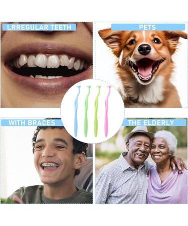 Buy Ouligay 4-Piece Tuft Toothbrush Set | Soft Interspace & End-Tuft Brushes for Detailed Cleaning - Ideal for Braces & Interdental Care - Buy Online on GoSupps.com
