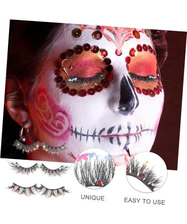 FOMIYES 3 Pairs Fake Eyelashes Halloween Decor False Lashes False Eyelashes Fake Lashes Makeup Accessories Makeup Supplies Wispy Eyelashes Women Eyelashes Slim Chemical Fiber Extend - Buy Online on GoSupps.com