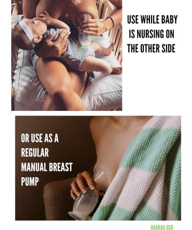Haakaa Manual Breast Pump with Suction Base - 5oz/150ml - Buy Online on GoSupps.com