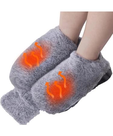 Foot warmer 2l hot water bottle with a soft plush cover foot warmer Hand warmer for men and women hot water bottle pocket for pain relief neck and shoulders period pain foot warmer (B)