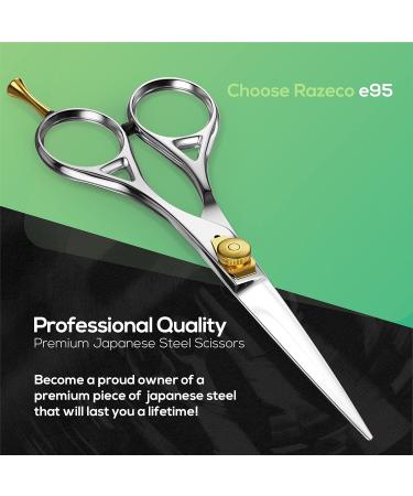 Suvorna 6 Professional Hair Scissors - Japanese Hairdressing Scissors for Men & Women | Barber Scissors with Razor Sharp Blades - 1 Count Pack - Buy Online on GoSupps.com