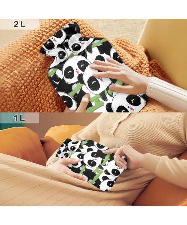 Buy Cute Panda Hot Water Bottle with Cover - 2L Pain Relief & Heat Therapy | International Shipping - Buy Online on GoSupps.com