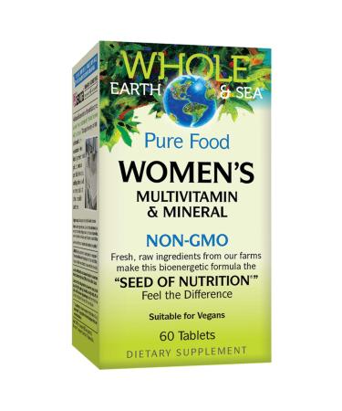Natural Factors Whole Earth & Sea Women's Multivitamin & Mineral 60 Tablets - Buy Online on GoSupps.com