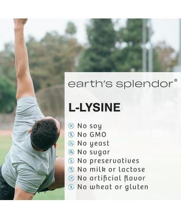 Buy Earth s Splendor L-Lysine 500 mg - Dietary Supplement for Collagen & Tissue Support 100 Caplets - Fast International Shipping - Buy Online on GoSupps.com