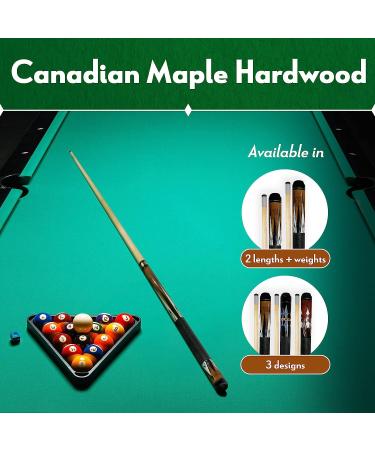 ISZY Billiards Short Pool Cue Stick - 42 inch Canadian Maple - Blue/Black for Billiard Table Sports - Buy Online on GoSupps.com