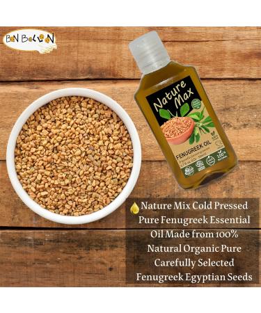 Bonballoon Nature Mix Fenugreek Oil - 1.70 oz / 50 ml - Organic, Undiluted, Pure Essential Oil for Hair Growth, Skin Health, Massage - Cold Pressed, Premium Quality - Buy Online on GoSupps.com