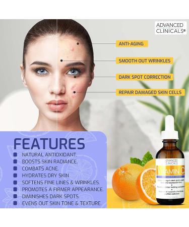 Advanced Clinicals Retinol, Hyaluronic Acid & Vitamin C Serum Set | Anti-Aging Skincare for Women | Brightening, Firming & Hydrating Formula | 1.75 Fl Oz 3pc Set - Buy Online on GoSupps.com