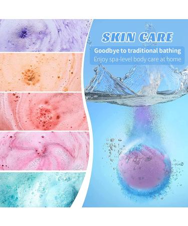 Suksadum Organic Bath Bombs Gift Set - 12pcs for Women | Moisturizing Bubble Bath for Girlfriend, Mom, Wife | Perfect for Thanksgiving, Birthday, Christmas | Creative Easter Gift - Buy Online on GoSupps.com