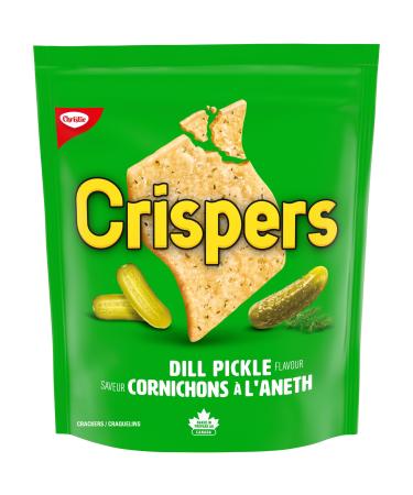Crispers Dill Pickle Flavour Salty Snacks Is It a Chip or a Cracker 145 g Dill Pickle 145 g (Pack of 1)