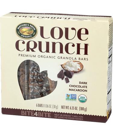 Nature's Path Love Crunch Dark Chocolate Macaroon Granola Bars - Organic, 6 Pack (30g Each) - Buy Online on GoSupps.com