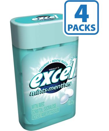 Excel Mints Spearmint Pack of 8 x 34g & Fresh Mint 4 Pack Spearmint Spearmint + Fresh Mint - Buy Online on GoSupps.com
