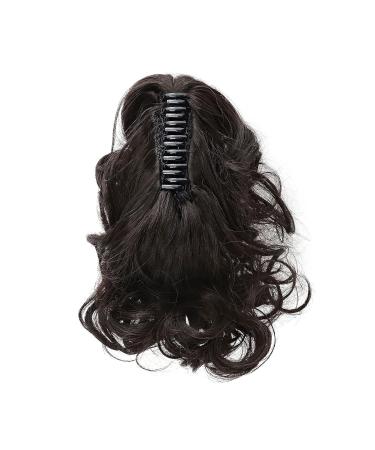 S-Noilite Voluminous Hair Extension - 30cm Wavy Ponytail Braid Claw - Dark Brown & Various Colors - International Shipping Available - Buy Online on GoSupps.com