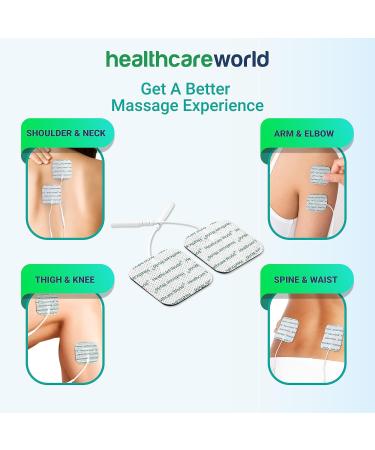 Buy 5x5 Tens Electrode Pads - 16 Pack Self-Adhesive Compatible with Tenscare Neurotrac Auvon & Elle - International Shipping Available - Buy Online on GoSupps.com
