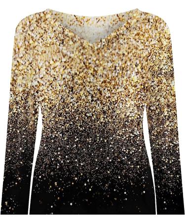 BOXIACEY Women's V-Neck Flash Printed Sweatshirt - Yellow - XX-Large - Buy Online on GoSupps.com
