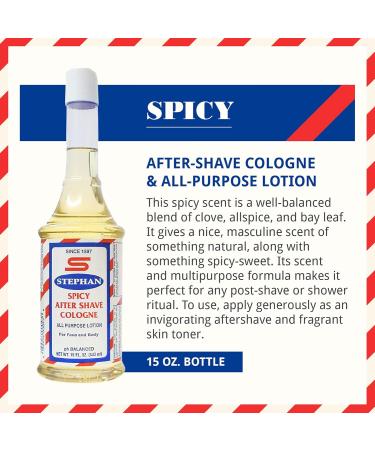 Stephan Spicy After Shave Cologne (15oz) 1 Count (Pack of 1) - Buy Online on GoSupps.com