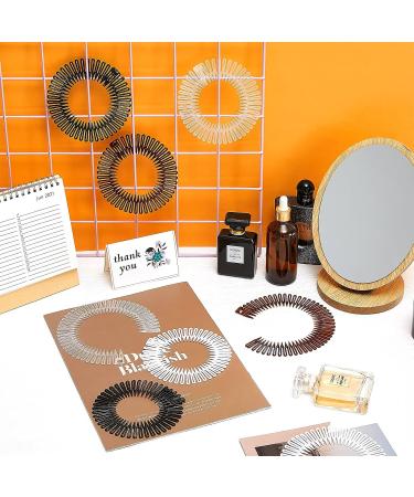 20 Pcs Flexible Circle Comb Hairband Holder for Women Girls - Black, Coffee, Clear, White | 90s Hair Accessories for Yoga Sports - Buy Online on GoSupps.com