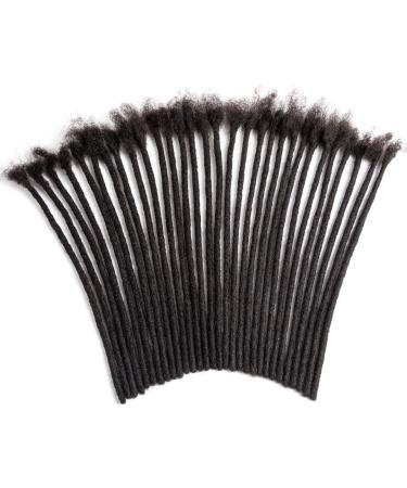 100% Real Hair Dreadlocks Extensions 6 Inch Afro - 20 Strands Fashion Crochet Braid for Men/Women | Originea #1B 0.6cm - Buy Online on GoSupps.com