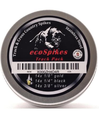 ecoSpikes Track Pack - Color Coded Cross Country Spikes Set (1/8 1/4 3/8) - Buy Online on GoSupps.com