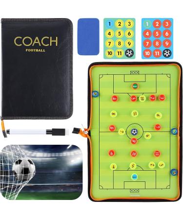 Yeesport Soccer Coach Magnetic Tactic Clipboard Kit | Strategy Board with Magnets & Marker Pen - Buy Online on GoSupps.com