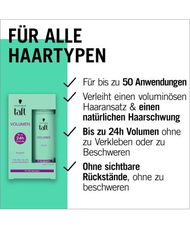 Poudre coiffante Schwarzkopf Taft - Volume (10 g) - Poudre capillaire compl te - Jusqu' 50 utilisations - Poudre coiffante v g talienne - Buy Online on GoSupps.com