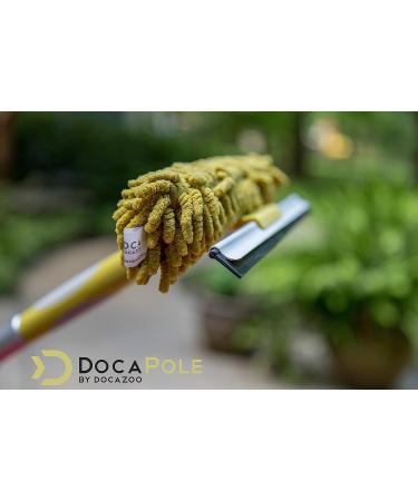 DocaPole Window Squeegee and Scrubber Combo Attachment with 3 Blades - Fits Any DocaPole - Single Pivot - Buy Online on GoSupps.com
