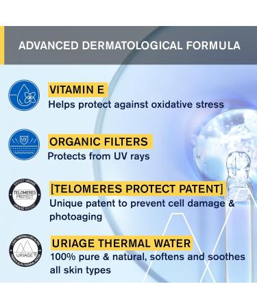 Uriage Bariesun Cr me Solaire Visage Sans Parfum SPF50+ - Haute Protection UVA/UVB & Lumi re Bleue - R sistant la Transpiration - Non Com dog ne - Sans Traces Blanches - Id al Peaux Sensibles - 50ml - Buy Online on GoSupps.com