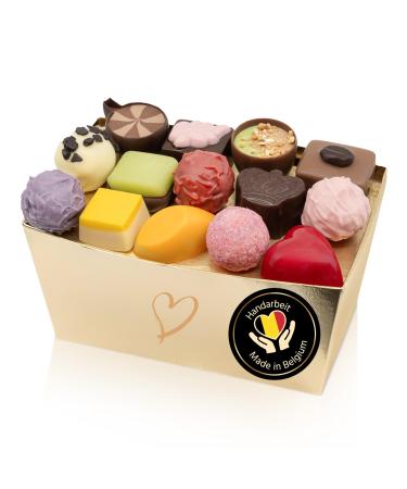 Epralinchen Hand -processed Belgian luxury chocolates - Enjoy Edition 500g with alcohol - Delicious chocolate made in Belgium - Praline mixture as a gift enjoy with alcohol 500 g