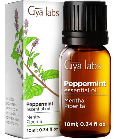 Eucalyptus Essential Oil for Diffuser & Peppermint Oil for Hair Set - Aromatherapy Grade Essential Oils Set - 2X0.34 fl oz - Gya Labs - Buy Online on GoSupps.com