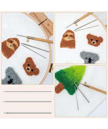 Punch Needle Metal Tube with Wooden Texture Handle Embroidery Pens - Weaving Tools for Thread and Yarn (2.2 mm 1.6 mm 1.2 mm) - Buy Online on GoSupps.com