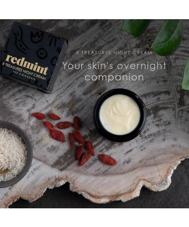 Redmint Night Cream | Hydrating Overnight Face Cream | TCM Wisdom | Revive & Illuminate Skin | For All Skin Types | 30 ml - Buy Online on GoSupps.com
