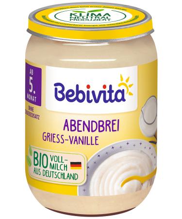 Bebivita evening porridge semolina-vanilla pack of 6 - Buy Online on GoSupps.com
