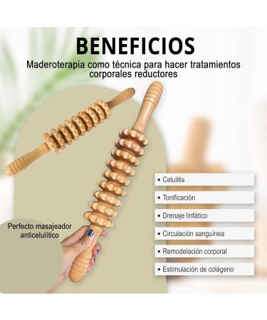 Ultimate Massage Set for Body Therapy | Relaxing Wood Massage & Anti-Cellulite Roller | Lymphatic Drainage & Muscle Relief - Buy Online on GoSupps.com