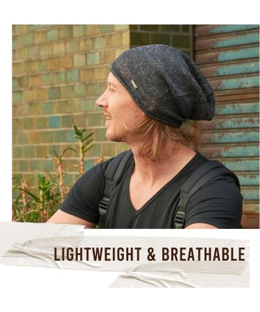 Linen Summer Beanie Slouch Hat | Unisex Cooling Knit Cap for Men & Women - Gray | CHARM eCommerce - Buy Online on GoSupps.com
