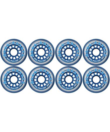 Blue Bellies 8 Inline Skate Wheels 76mm 78a, Clear/Blue - Buy Online on GoSupps.com
