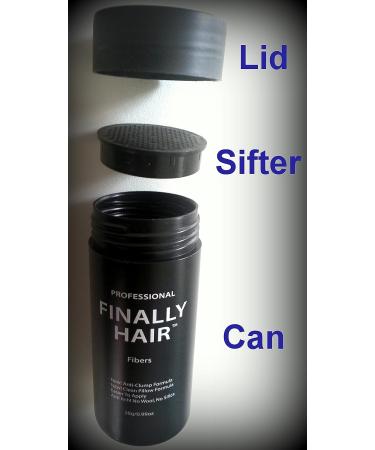 Finally Hair Keratin Hair Building Fibers Refill Bag Kit - 50g + Empty Applicator Bottle - Buy Online on GoSupps.com