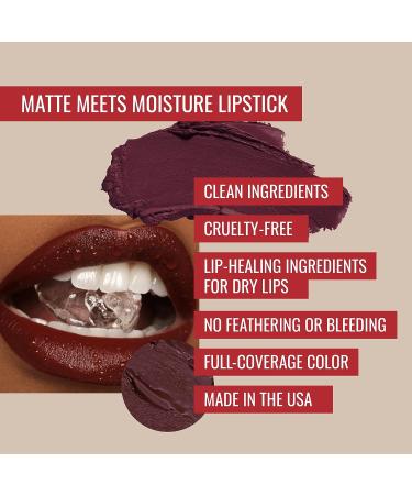 Runway Rogue 90s Vibe Matte Midnight Merlot Lipstick - 1993, 1oz - Buy Online on GoSupps.com