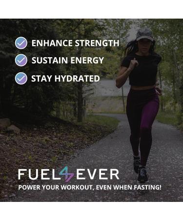 Fuel 4 Ever Fast Fasting Electrolyte Powder | with Creatine Essential Amino Acids & Green Tea Extract | No Sugar No Artificial Sweeteners or Ingredients | Watermelon Flavor 30 Servings 8.9 Ounce (Pack of 1) - Buy Online on GoSupps.com