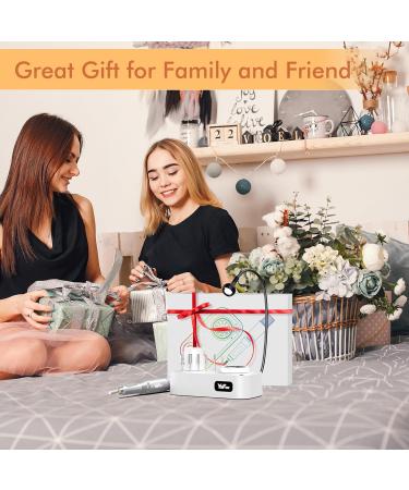 Yafex 11-in-1 Electric Nail Cutter - 35000 RPM Nail Milling Mills with LED Lamp | Professional Gel Nail Manicure & Pedicure Set (Gray) - Buy Online on GoSupps.com