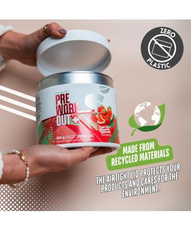 Shop Sante Pre Workout Plus Preworkout Energy Powder 150mg Caffeine Citrulline Beta Alanine Sports Drink Supplement for Men and Women 50 servings - Strawberry Watermelon - Buy Online on GoSupps.com